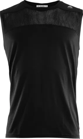 Aclima Men&#x27;s LightWool Sports Singlet Jet Black | Buy Aclima Men&#x27;s LightWool Sports Singlet Jet Black here | Outnorth