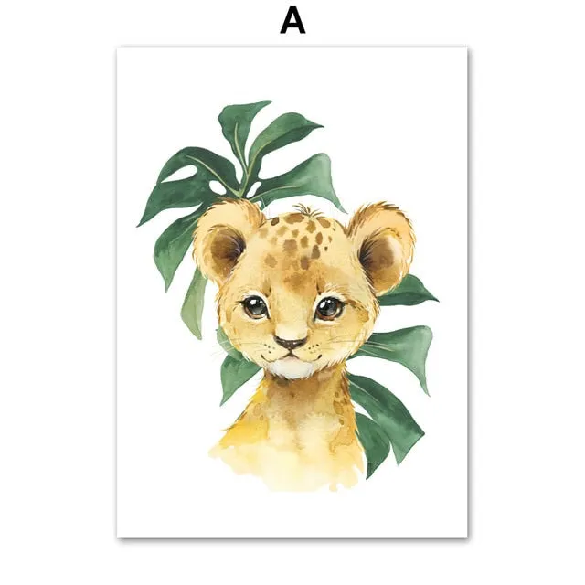 Art mural Canvas Zoo