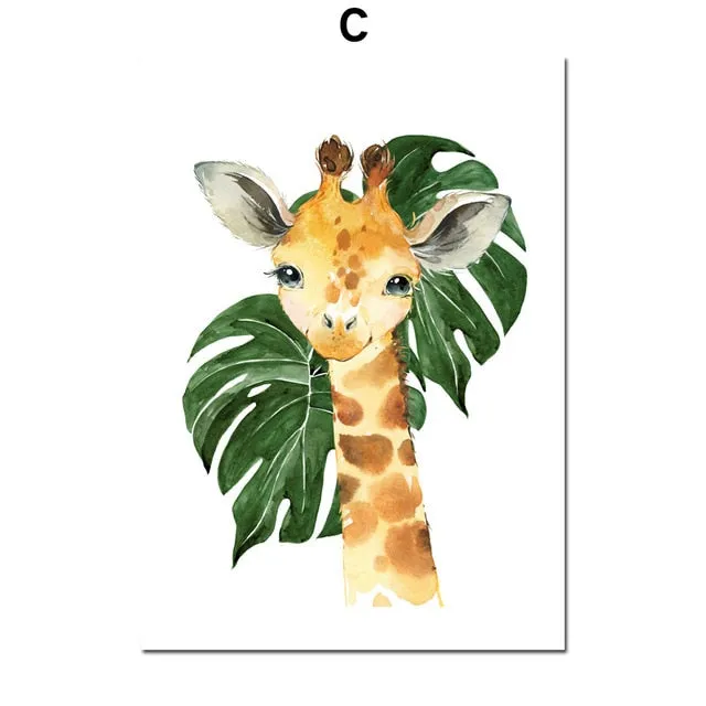 Art mural Canvas Zoo