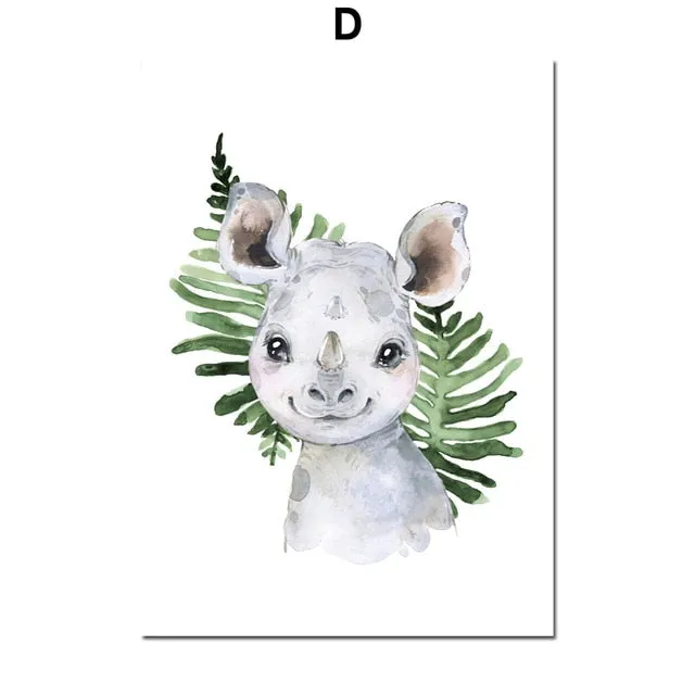 Art mural Canvas Zoo