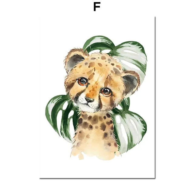 Art mural Canvas Zoo
