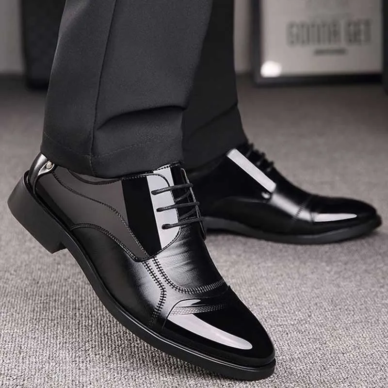 Business Luxus OXford Schuhe Atmungsaktives Leder Schuhe Gummi Formale Kleid Schuhe Büro Party Hochzeit Schuhe Mokassins