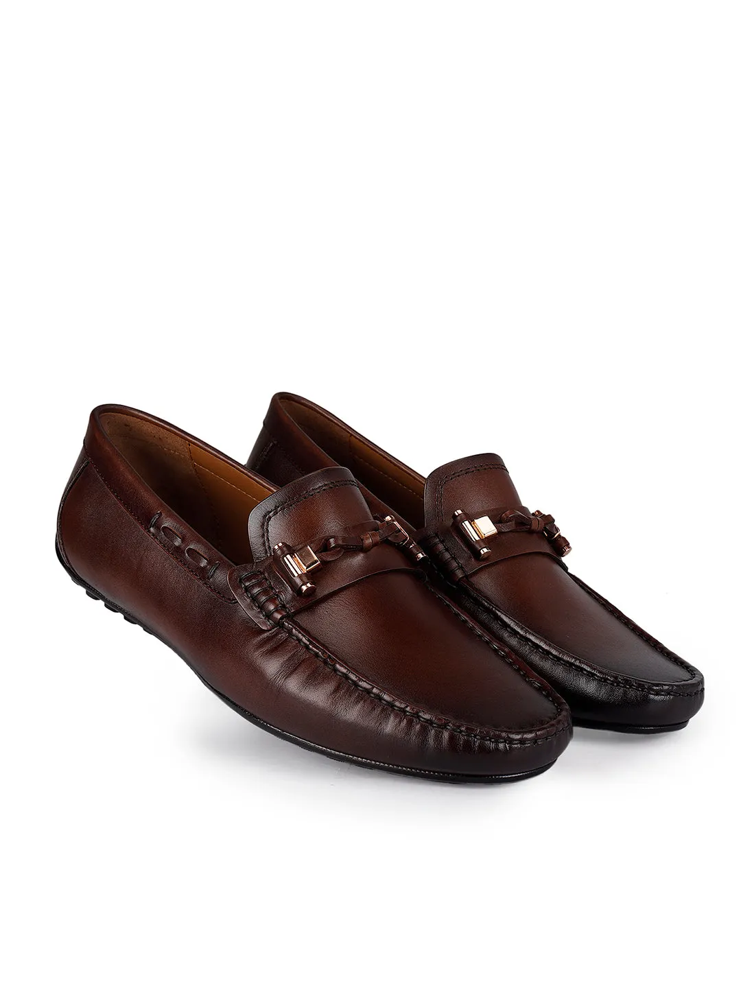 Coffee Embellished Moccasins