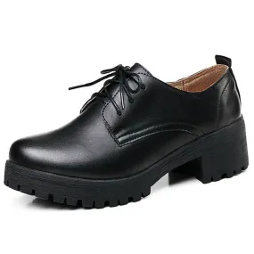 England Style Women's Platform Fashion Oxfords