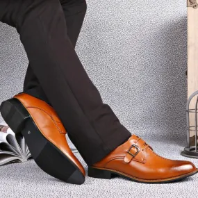 Men's Wedding Genuine Leather Oxfords With Buckles