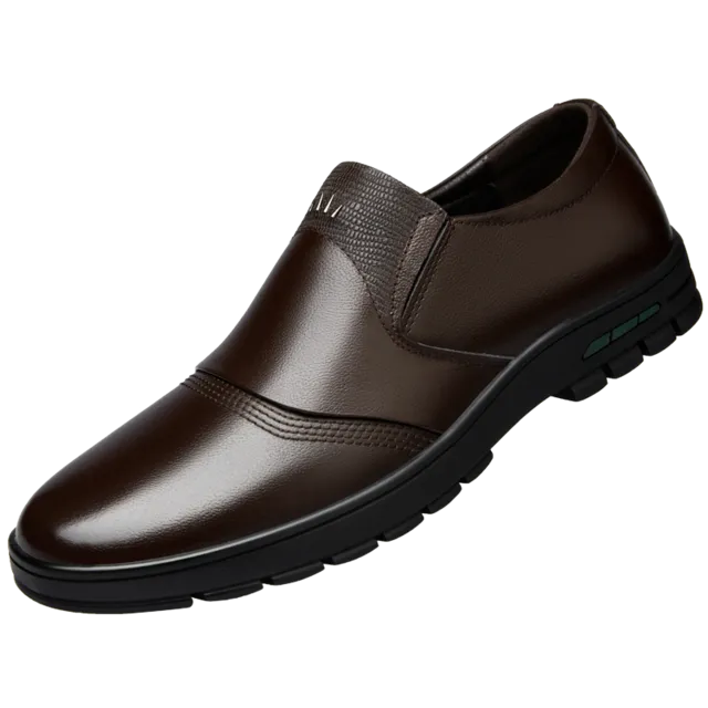 Merkmak Men's Shoes Comfortable Men Casual Shoes Genuine Leather Breathable Loafers Slip-on Footwear Walking Driving Shoes
