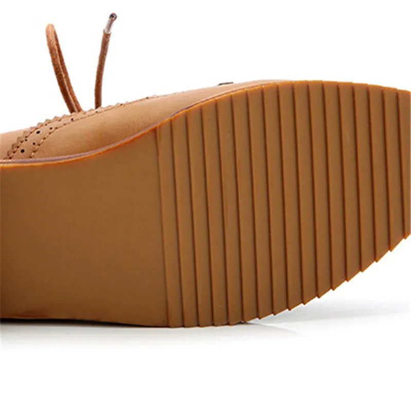 Women's Pointed Toe Spring / Autumn PU Leather Oxfords